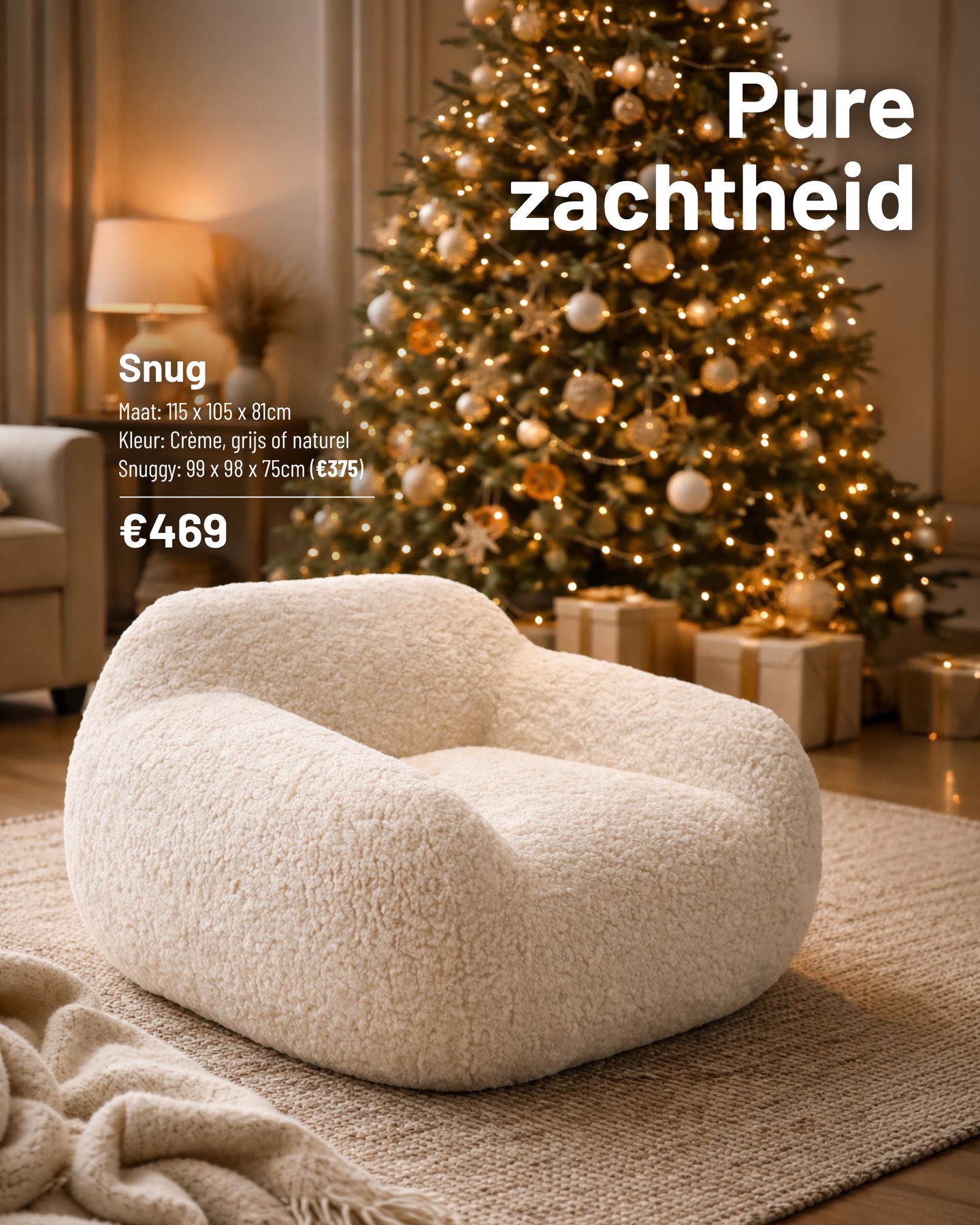 Pure zachtheid met onze Snug!
#houseandgardenwetteren #snug #zetel #zacht #warm