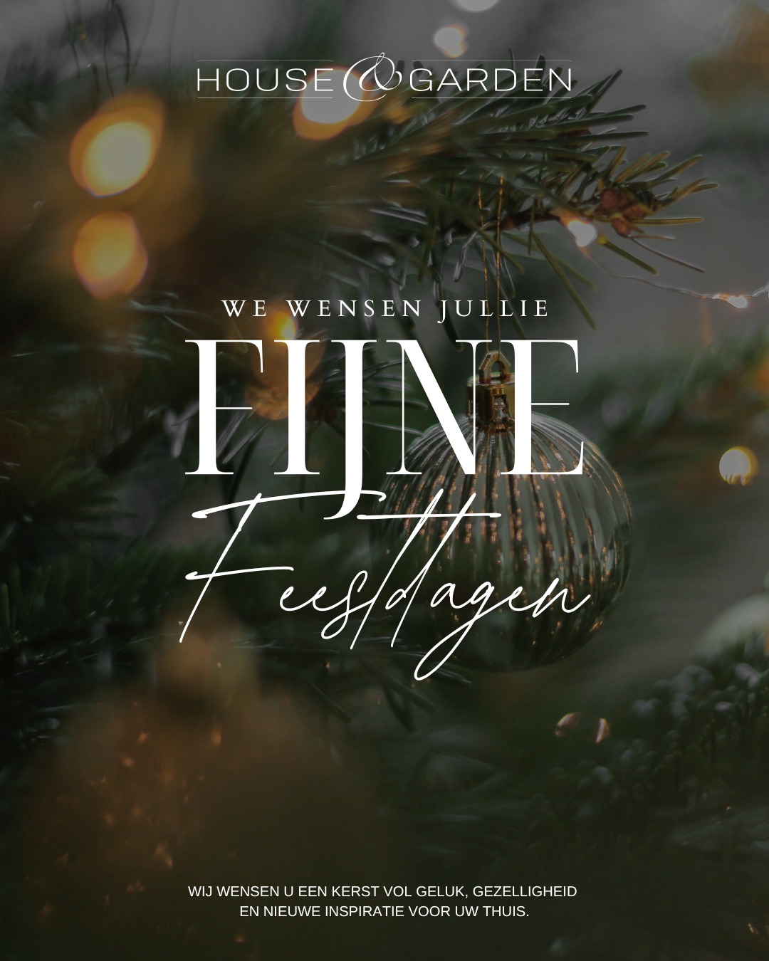 De mooiste momenten ontstaan thuis en daarom wensen wij  jullie warme feestdagen, omringd door gezelligheid en stijl ✨🎄
Fijne feestdagen van House&Garden!